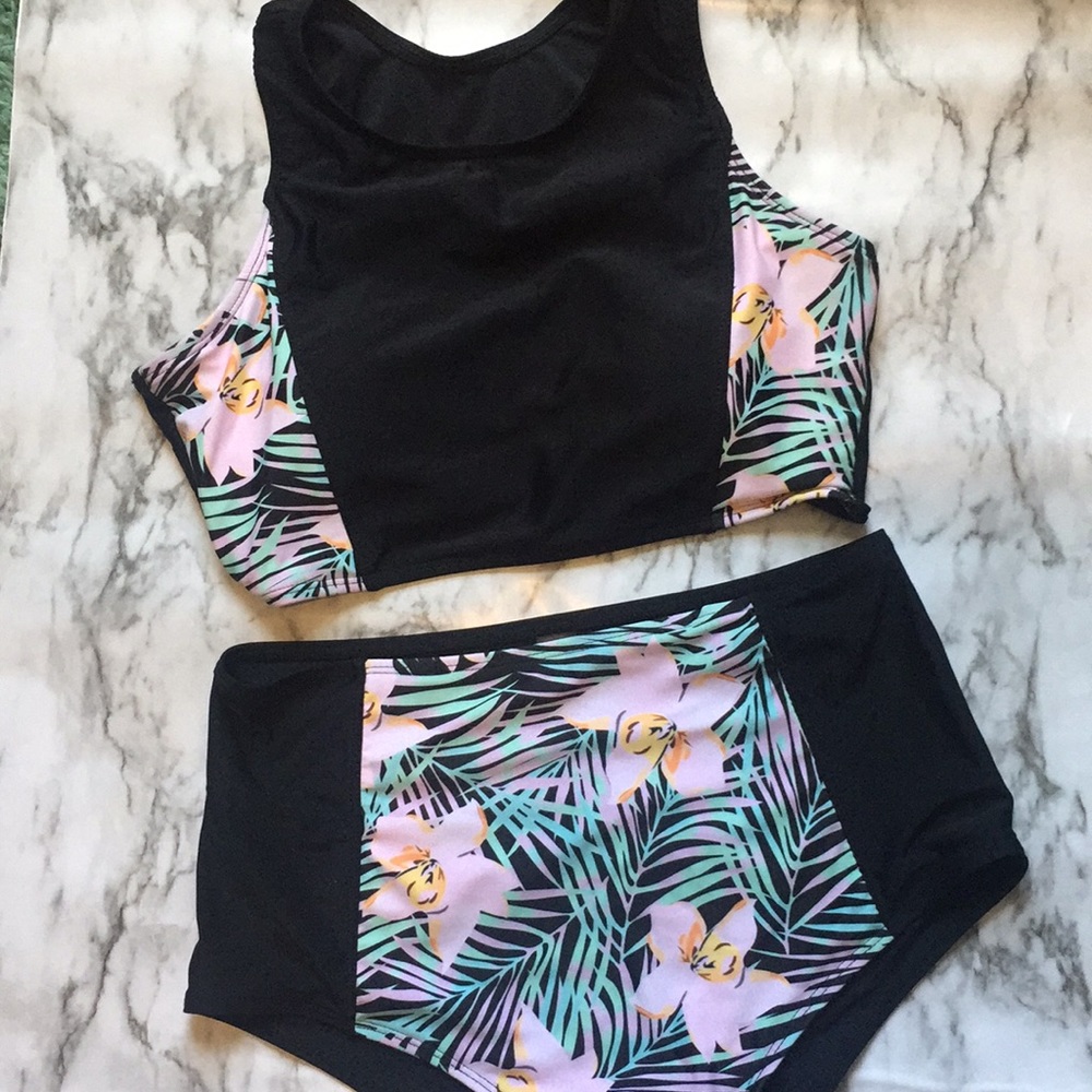 new high waisted two piece swimsuit